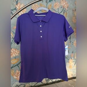 NWT Women’s Nike Golf Polo Shirt Purple Medium